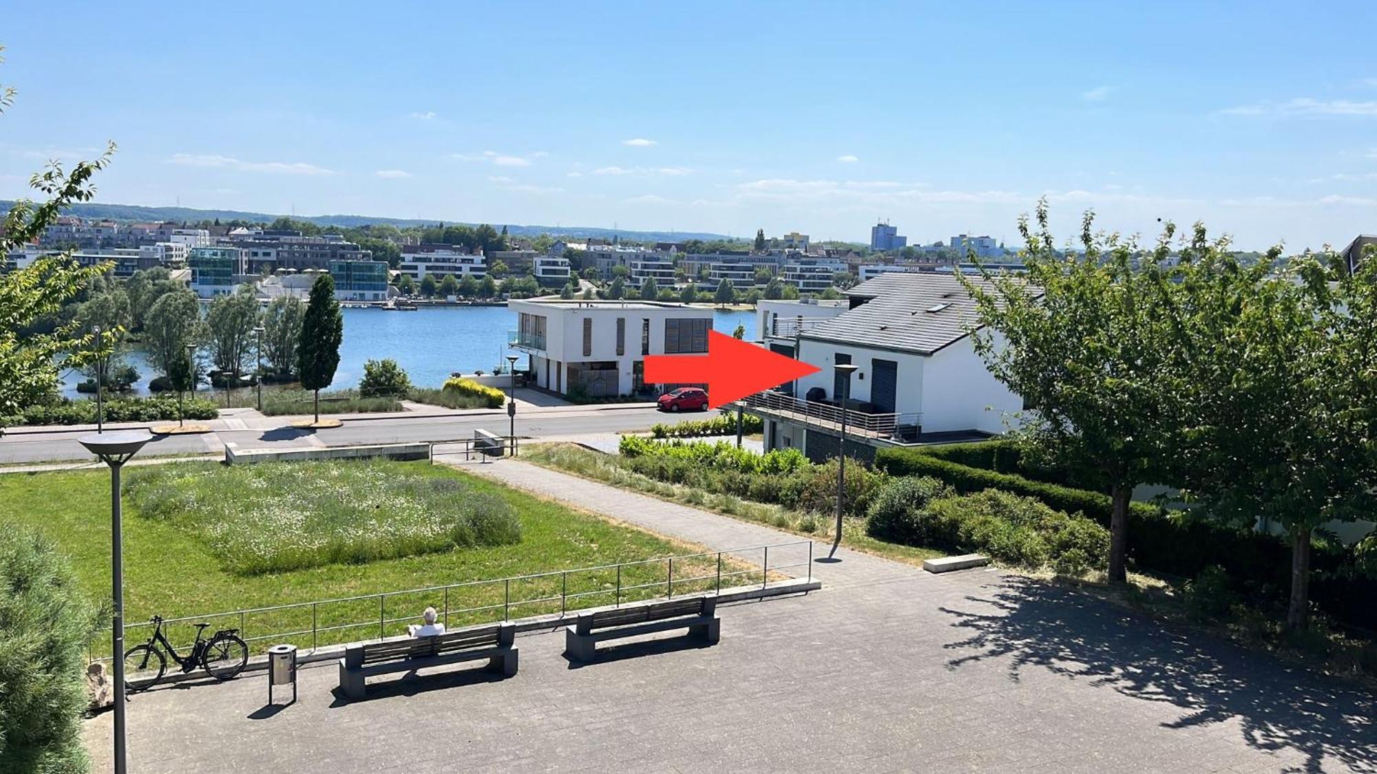 Haus Mit Panoramablick Auf Den Phoenixsee Dortmund Kültér fotó