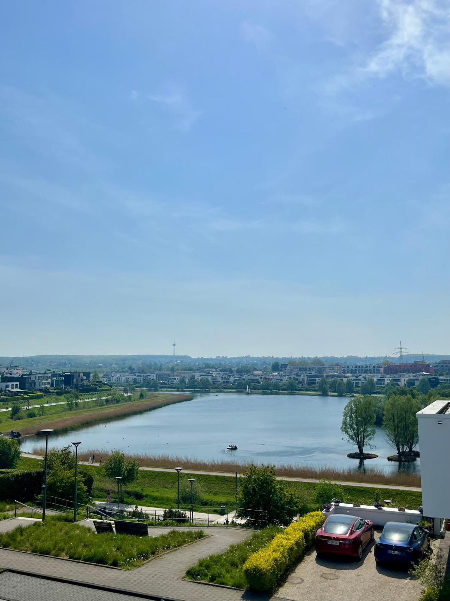 Haus Mit Panoramablick Auf Den Phoenixsee Dortmund Kültér fotó
